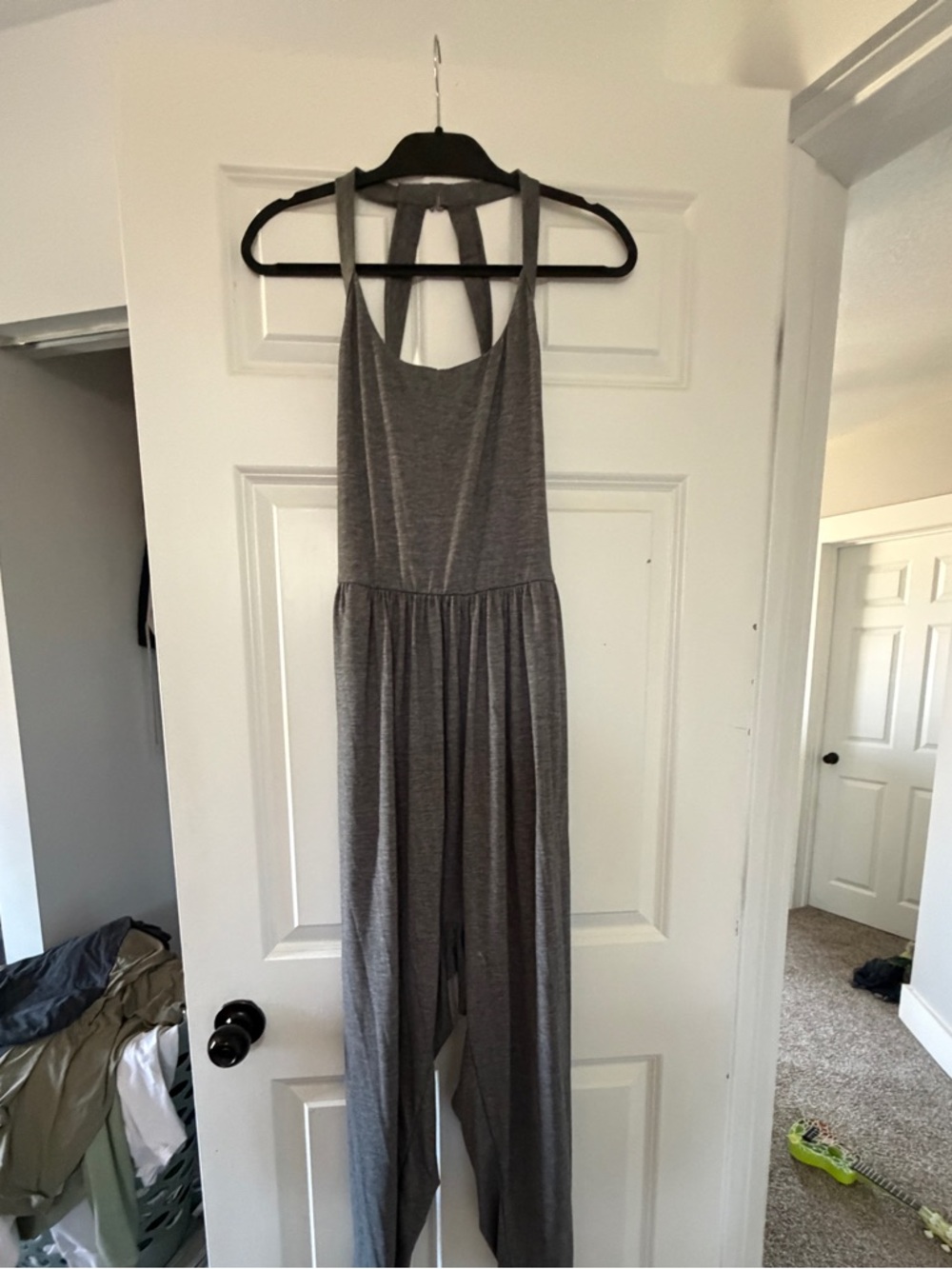 HALARA Gray Twist-Back Jumpsuit